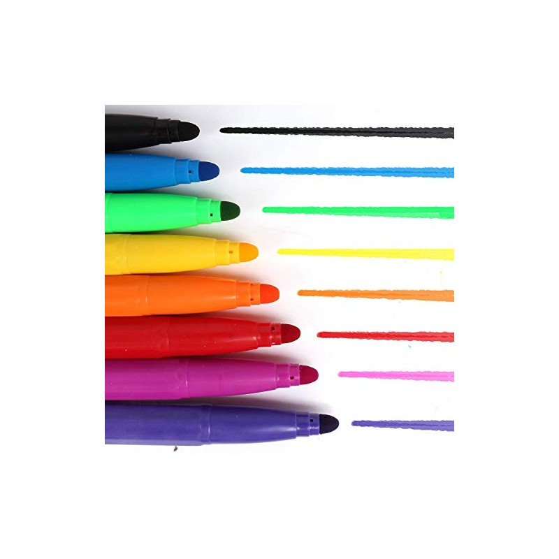 JMS® - 24 Pen Marker Pack - 8 Fibre/8 Brush/8
