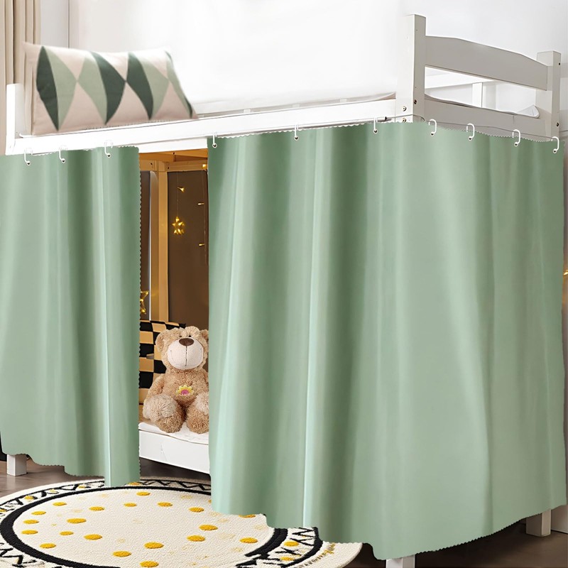 zhidiloveyou Blackout Bottom Bunk Bed Curtains Thickened Privacy Curtain