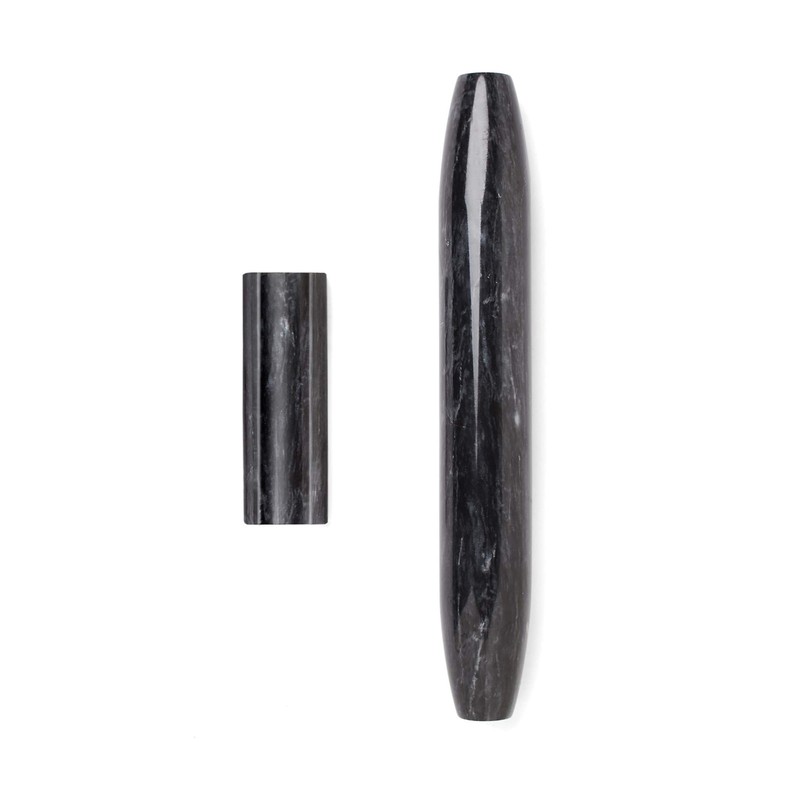 Fox Run 48759 Black Marble French Rolling Pin, 2 x