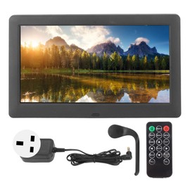 Digital Photo Frame 8 Inch HD IPS Music Video Playback Electronic Picture Frame with USB Storage Card Port 100‑240V UK Plug