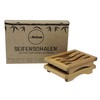 Bamboo Soap Dishes Pack of 2 - Optimal Drying and