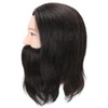 Salon Male Mannequin Head Human Hair Practice Hairdressing Training Head