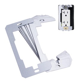 hongbo 10-Pcs Wall Plate Spacer,Thicker Outlet Spacers for Electrical Box,Flush Fit Device Leveling Plate for Loose Outlet Plug and Electrical Outlet Switches Repair,Flush Fit Device Leveling Plates