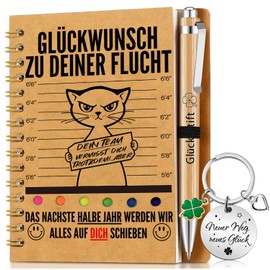 kiimiipa Abschiedsgeschenk kollegen,Abschiedsgeschenk Kollegin Erzieherin Lehrerin,Kleine Geschenke für Kollegen Notizblock Beste Geschenk Kollegin Dankeschön Geschenke Ruhestand Geschenk