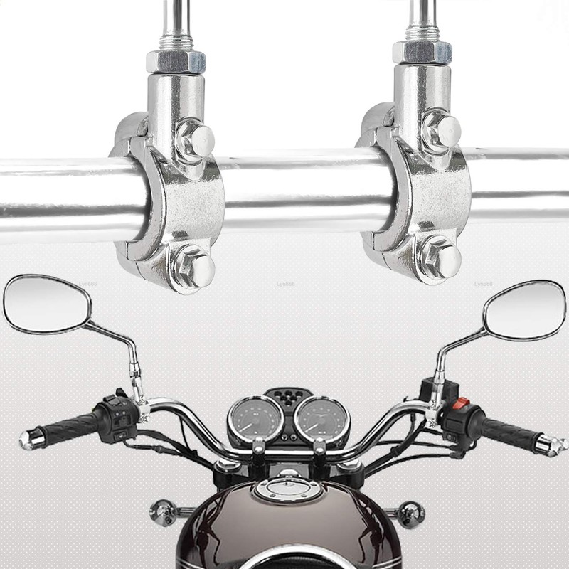 Motorcycle Mirrors Mounts 1" 25mm Handlebar Mirror Mount Holder Clamp