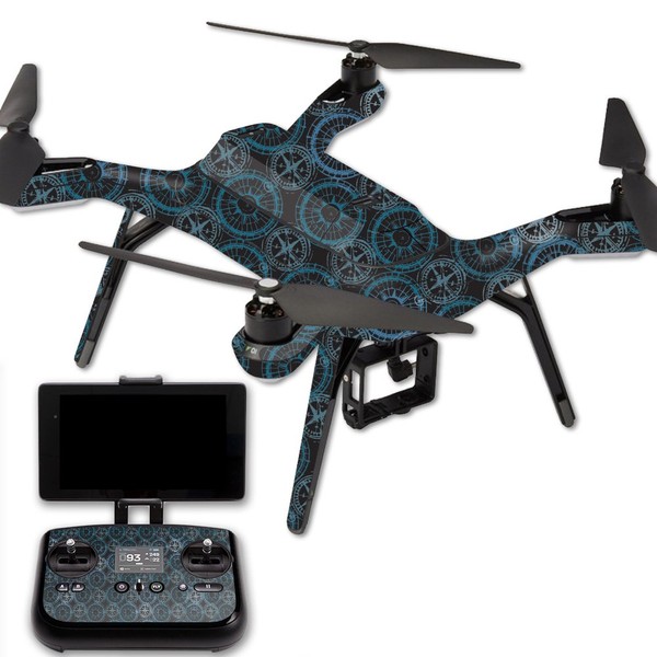 MightySkins Skin Compatible with 3DR Solo Drone – Compass Tile | Protective, Durable, and Unique Vinyl Decal wrap Cover | Easy to Apply, Remove, and Change Styles | Made in The USA