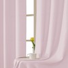 Chyhomenyc Bennet Blush Pink Valance for Windows, Faux Linen Slub