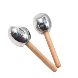 Facial Ice Globes Facial Tools for Face Eyes,Beauty Tool,Wooden Handle,Stainless Steel Cooling Globes Face Cold Roller