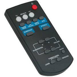 FSR60 WY57800 Replacement Remote Control Compatible with Yamaha Soundbar ATS1010 YAS101 YAS101BL ATS-1010 YAS-101 YAS-101BL YAS-CU201 YFSR60 FSR62 ZC94940