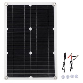 18V 20W Portable Solar Panel Semi Flexible Monocrystalline Waterproof Solar Charge Panel for Vehicle RV Yacht