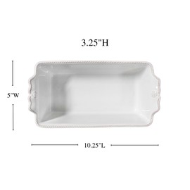 Juliska Berry & Thread Loaf Pan - Whitewash