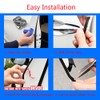 ESUPPORT 32ft 10M U Shape Car Door Moulding Rubber Scratch