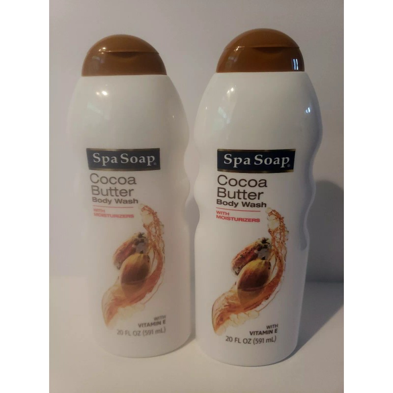 Set of 2 Spa Soap 20 oz Cocoa Butter With