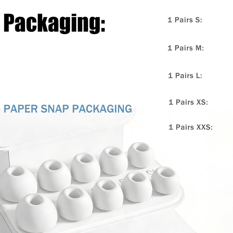 Ear Tips for AirPods Pro 3 (2025) - Replacement Tips,