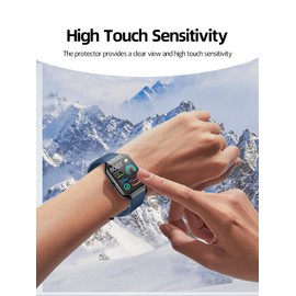 BOVUGAC [6 Pack] for Jugeman P99 1.96 inch Screen Protector Anti-blue light, Flexible TPU Film Compatible with P99 Smartwatch,Anti-Scratch Ultra-Thin