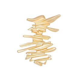 Gold Plated Irregular Geommetric Brooch Lapel Pin for Women Girls Men - Fashion for Sweater Hat Dresses Suit Badges Backpack Coat Clothing Decoration Collar Brooches Pins Unique Jewelry