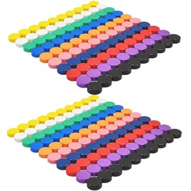 ZDZBLX Pack of 200 Fridge Magnets, 10 Colours Fridge Magnets, Magnets for Magnetic Board, Magnets Fridge Locker Magnet, Magnets Colourful Round Decorative Magnets Small Strong Magnets for Fridge,