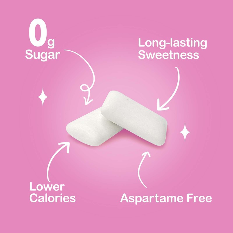DC24 DAILY CARE Xylitol Chewing Gum with Erythritol, Aspartame Free