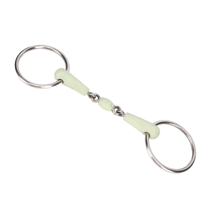Horse Mouth Bit Stainless Steel Ring Middle Rubber Apple Flavour