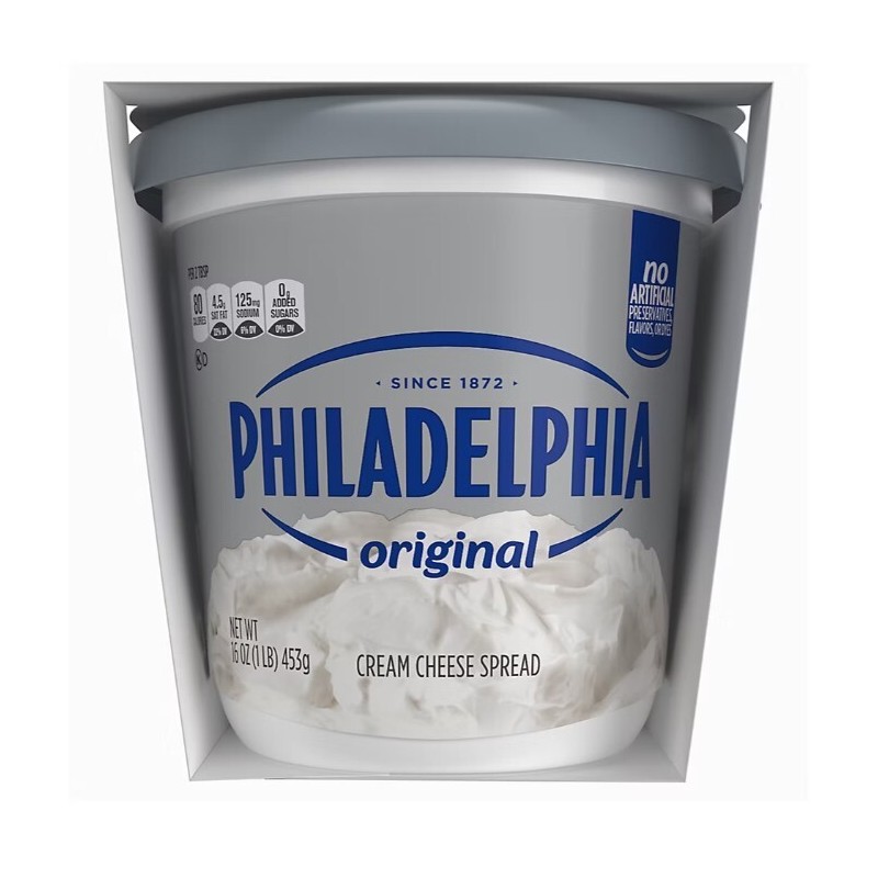 Philadelphia Original Cream Cheese Spread, Tubs, 2 pk./16 oz.