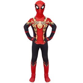 Nasjac Traje de Cosplay Para Niños, Disfraz de Halloween de Niños Para Superhéroe Fiesta, Compatible Con Disfrace de Cosplay de Superhéroe, Traje de Una Pieza para Niños, Regalo Navideño para Niño