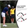 Outanaya 2pcs Golf Counter Beaded Scoring Keeper Wristband Style Golfing