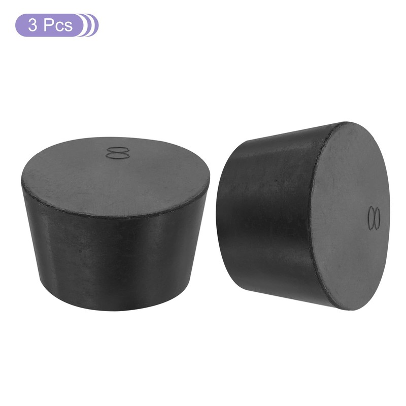 sourcing map Rubber Tapered Plug 33mm to 41mm Solid Test