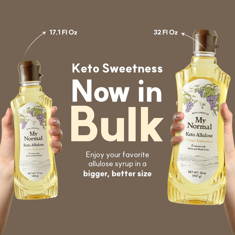 My Normal Keto Allulose Large Size, Allulose 99.52%, Monk Fruit,