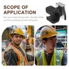 VILLFUL Hard Hat Light Clip Holder Sturdy Helmet Flashlight Mount