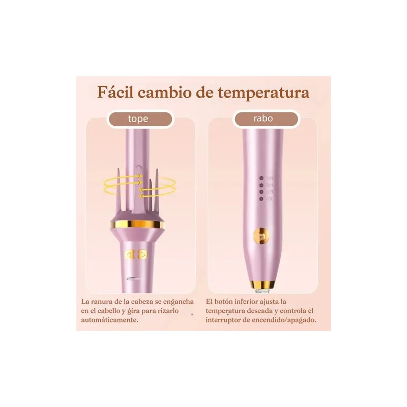 Maimeite Rizador De Pelo Automático 25mm Cerámica 200c