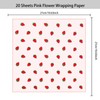 HLTOO 20 Sheets Flower Wrapping Paper, Bouquet Floral Packaging Paper