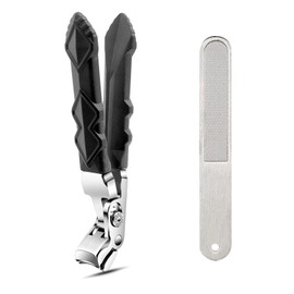 Aiyraa Nail Clipper, Cumulus Nail Clippers, Outfany Multifunctional Stainless Steel Nail Clippers, Angled Nail Clippers for Toenails and Fingernails