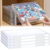 SUQ 4PCS File Storage Box, A4 File Portable Project Case,