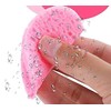 60 Pieces Heart Shape Compressed Face Sponge Pads for Washing