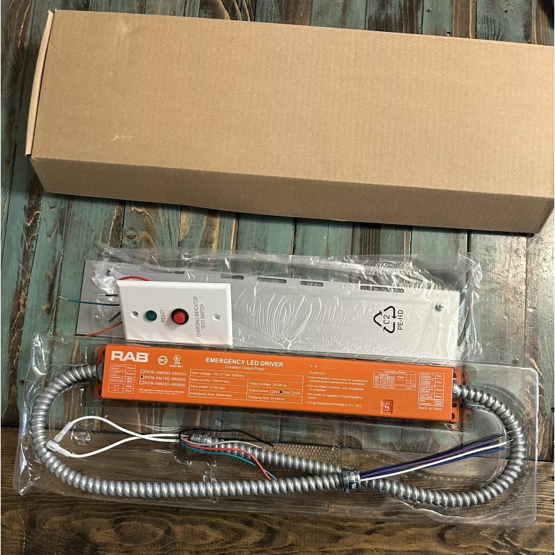 RAB EMERGENCY LED DRIVER 100-277VAC REM-AM15D-480600