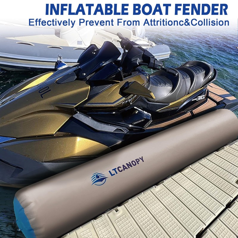 LTCANOPY Heavy Duty Inflatable Boat Fender, 6'x14 Boat Bumper for