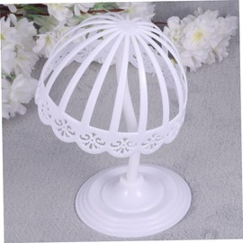 Outanaya 2pcs Adjustable Plastic Hat Display Rack Height Wide Elegant Tabletop Wig Stand Holder for Fedoras Bonnet Headwear Decoration Suitable for Shops Home