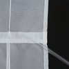 ESLIR Roman Blind, Kitchen Roman Curtain with Drawstring, White Voile