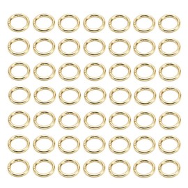 Wanfoou 40pcs Round Carabiner Golden Key Rings 20mm DIY Craft Carabiner