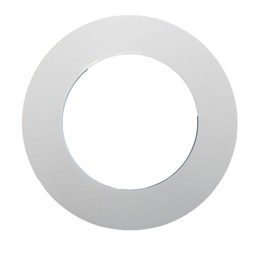 White Trim Rings Plastic Ring 8" Inch Recessed Light Ring for Can Lights Lightening Fixture (1 Trim Ring)