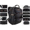 66-Pockets Tool Bag, Heavy-Duty Jobsite back pack for electricians, construction,