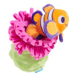 Barkbox BARK Clown Fishing Around Plush Toy for Small Dogs – 2-Part Squeaky Toy with Treat-Hiding Fun – Perfect for Interactive Play and Mental Stimulation