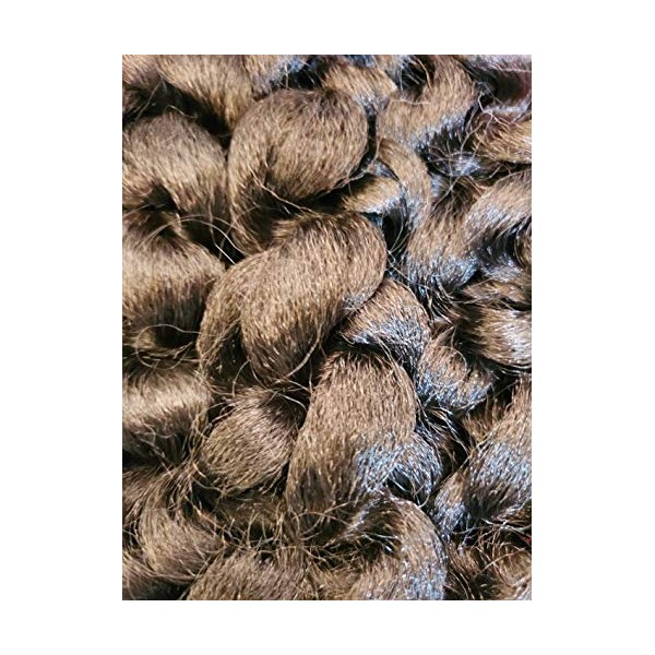 Harlem125 Synthetic Crochet Hair Kima Braid - BRAZILIAN TWIST 20" (4 Medium Brown)