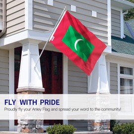 ANLEY Fly Breeze 3x5 Feet Maldives Flag - Vivid Color and Fade Proof - Canvas Header and Double Stitched - Republic of Maldives Flags Polyester with Brass Grommets 3 X 5 FT
