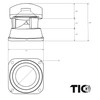 TIC B16 Premium 6.5" In-Ground 360° Omnidirectional 70V Weather-Resistant Speaker