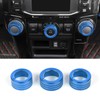 JeCar Air Conditioner Button Trim Cover Aluminum Alloy Knob Cover