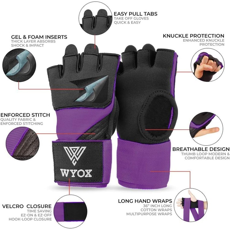 WYOX Boxing Hand Wraps for Men & Women – Quick