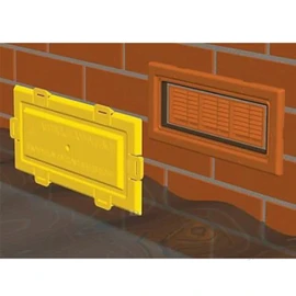 Airbrick Flood Water Defence Protection Cover with Grey Coloured Frame