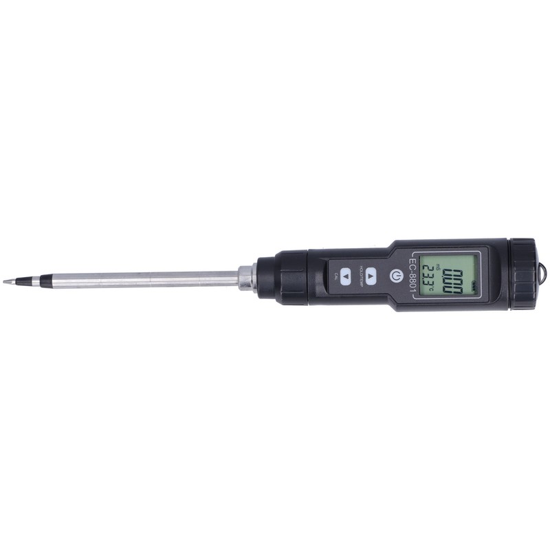 EC Tester with LCD Display Soil Conductivity Temperature Meter for