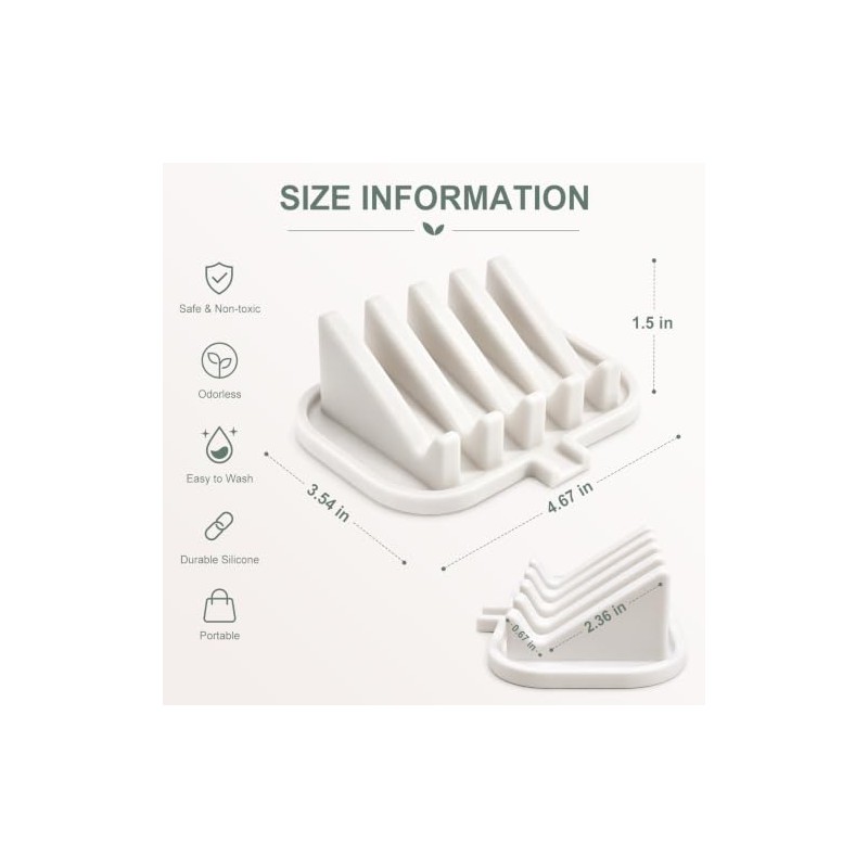 Jabonera de silicona para ducha con autodrenaje (2, blanco)